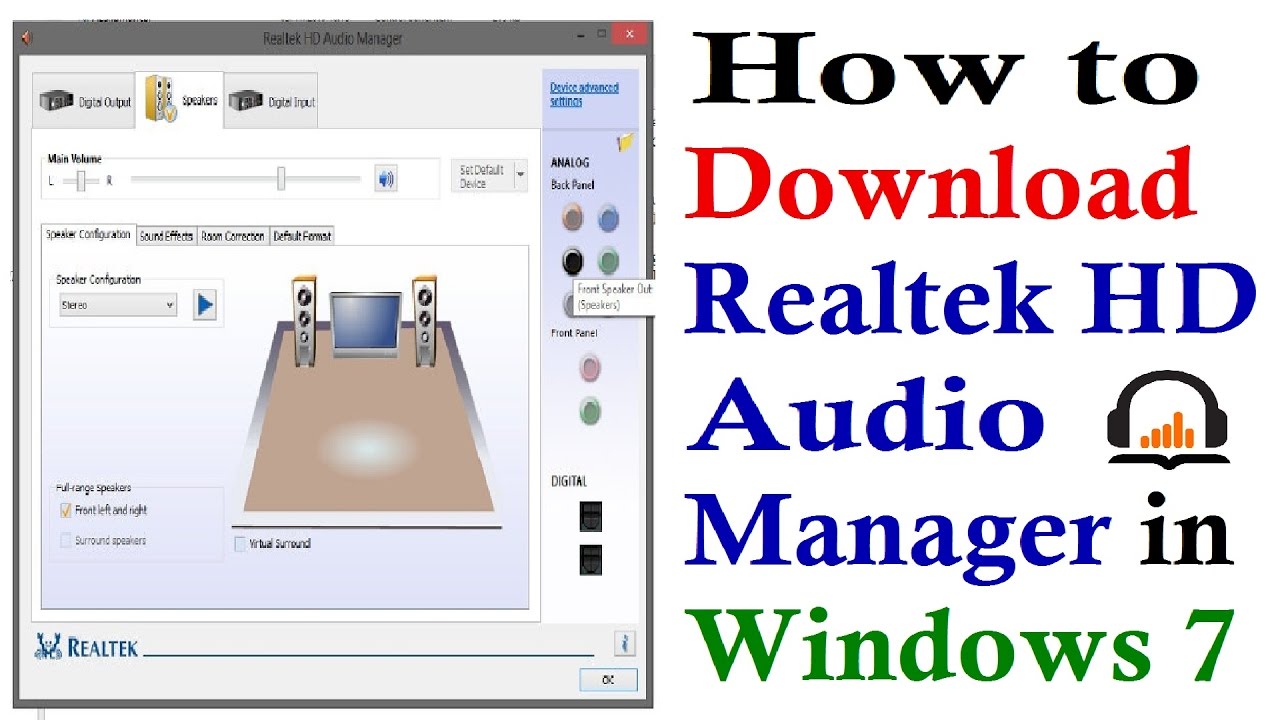 cara instal realtek audio driver windows 7